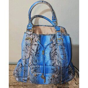 Purse Global Blue Snake Skin Print Large BEAUTIFUL